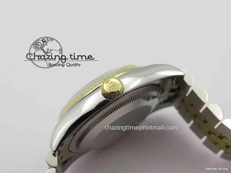 0410 DateJust 116234 SS YG BP Best Edition Gray Dial Diam Markers On SS YG Bracelet SA ZipUp 3745